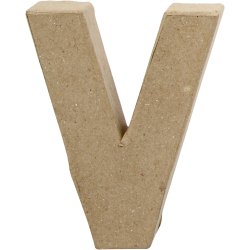 Bogstav, V, H: 10 cm, B: 8 cm, tykkelse 1,7 cm, 1 stk.