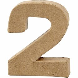 Tal, 2, H: 10 cm, B: 8,3 cm, tykkelse 1,7 cm, 1 stk.