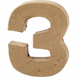 Tal, 3, H: 10 cm, B: 8 cm, tykkelse 1,7 cm, 1 stk.