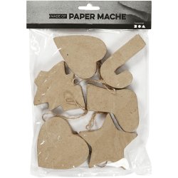 Juleoph&aelig;ng, H: 7+8 cm, 6 stk./ 1 pk.