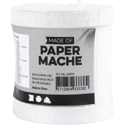 Tromme&aelig;sker, H: 4+5+7 cm, diam. 4+5+6,5 cm, hvid, 1 s&aelig;t