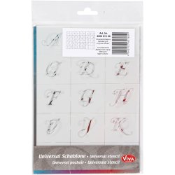 Skabeloner, bogstaver og tal, H: 20-30 mm, A5, ark 148x210 mm, 3 ark/ 1 pk.