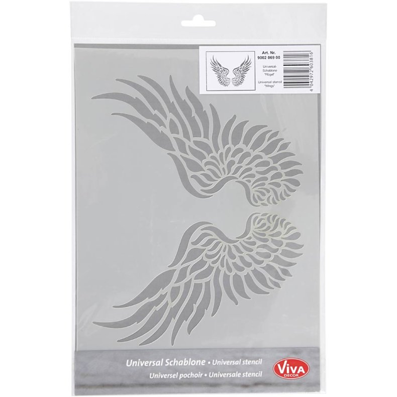 Stencil, vinger, A4, ark 210x297 mm, 1 stk.