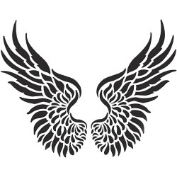 Stencil, vinger, A4, ark 210x297 mm, 1 stk.