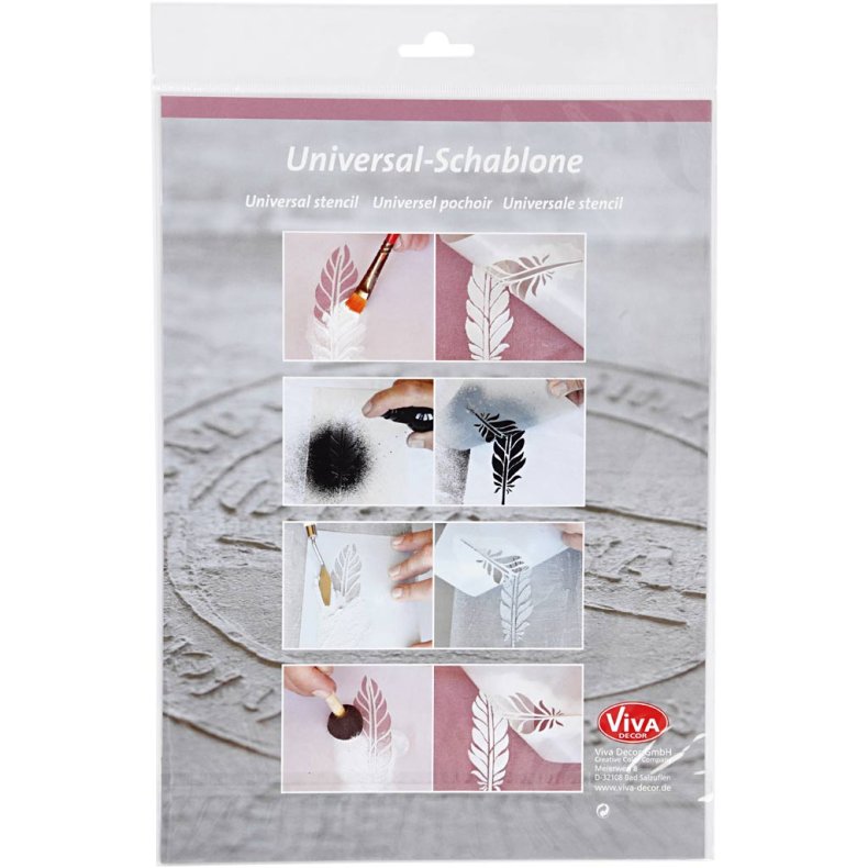 Stencil, sommerfugle, A4, ark 210x297 mm, 1 stk.