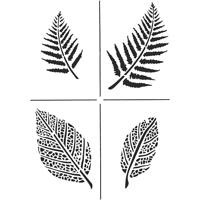 Stencil, blade, A4, ark 210x297 mm, 1 stk.