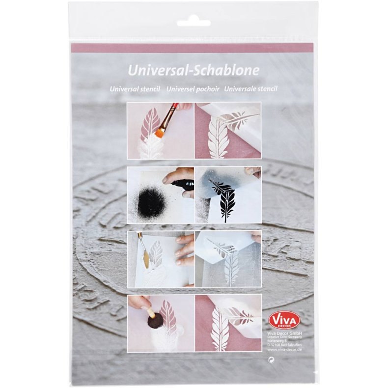 Stencil, blade, A4, ark 210x297 mm, 1 stk.
