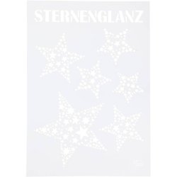 Stencil, stjerneglans, A4, ark 210x297 mm, 1 stk.
