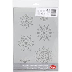 Stencil, snefnug, A4, ark 210x297 mm, 1 stk.