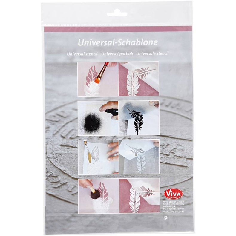 Stencil, kompas, A4, ark 210x297 mm, 1 stk.