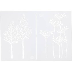 Stencil, efter&aring;r, A4, ark 210x297 mm, 1 stk.