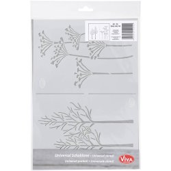 Stencil, efter&aring;r, A4, ark 210x297 mm, 1 stk.