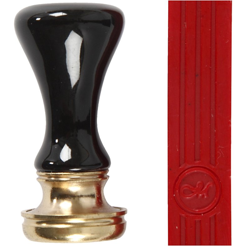 Lak og segl, diam. 17 mm, r&oslash;d, 1 s&aelig;t