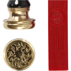 Lak og segl, diam. 17 mm, r&oslash;d, 1 s&aelig;t