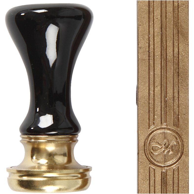 Lak og segl, diam. 17 mm, guld, 1 s&aelig;t