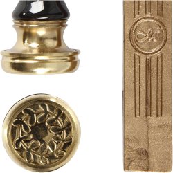 Lak og segl, diam. 17 mm, guld, 1 s&aelig;t