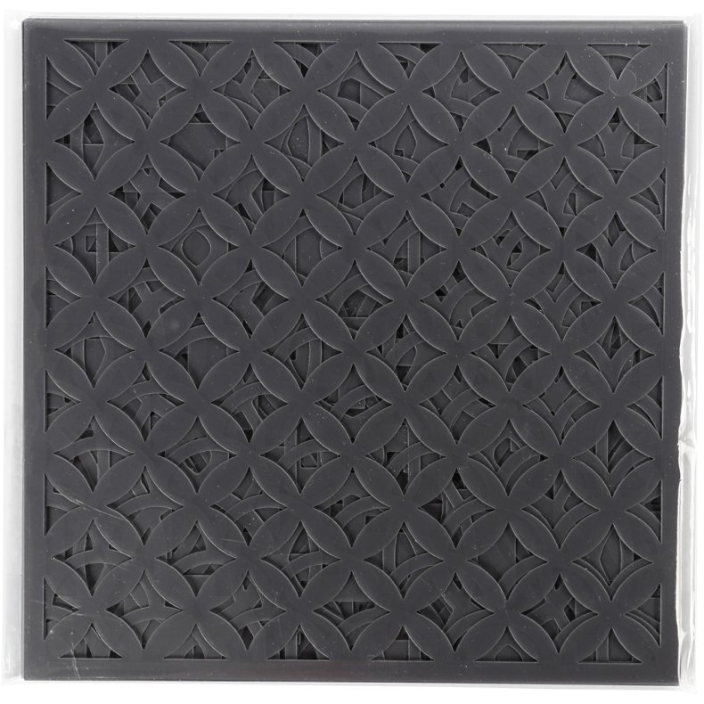 Stencil, str. 15x15 cm, tykkelse 0,31 mm, 10 ark/ 1 pk.