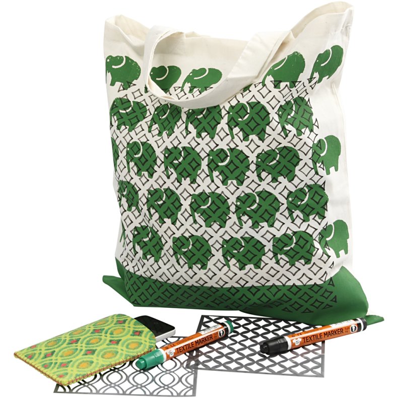 Stencil, str. 15x15 cm, tykkelse 0,31 mm, 10 ark/ 1 pk.