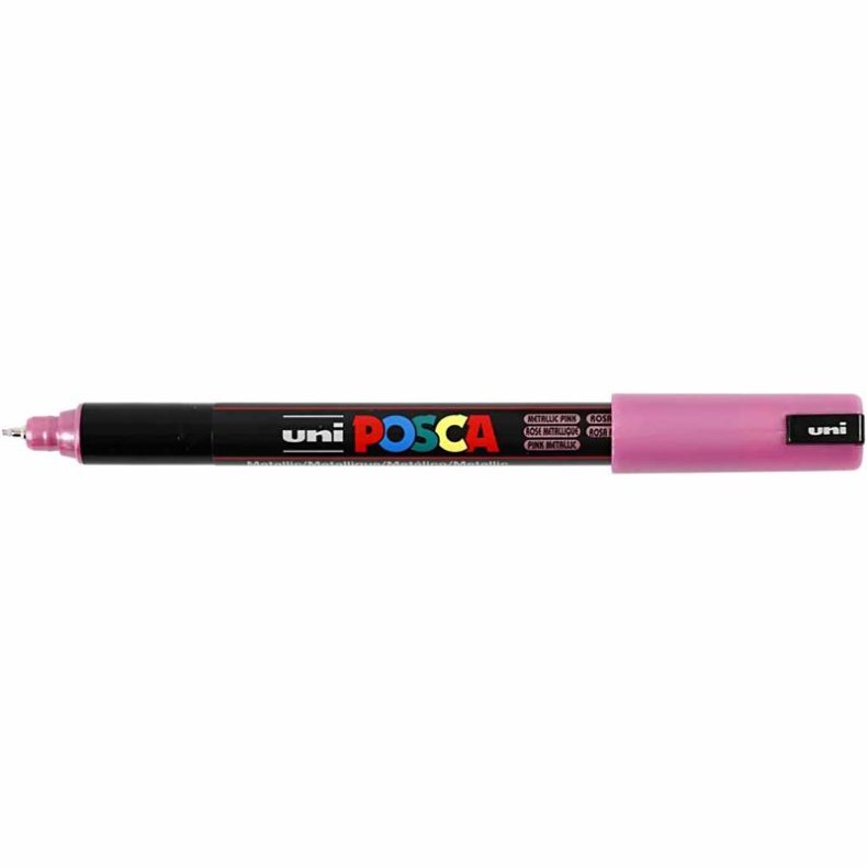 Posca Tusch, nr. PC-1MR, streg 0,7 mm, extra-fine, metallic pink, 1 stk.