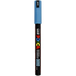 Posca Tusch, nr. PC-1MR, streg 0,7 mm, extra-fine, metallic bl&aring;, 1 stk.