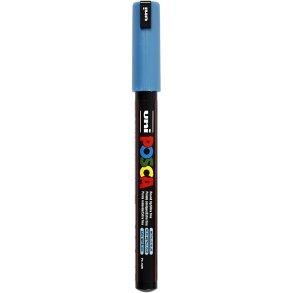 Posca Tusch, nr. PC-1MR, streg 0,7 mm, extra-fine, metallic blå, 1 stk.