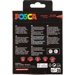 Posca Tusch, nr. PC-1MR, streg 0,7 mm, extra-fine, 8 stk./ 1 stk.