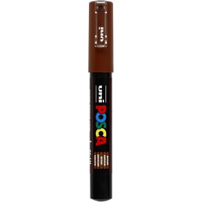 Posca Tusch, nr. PC-1M, streg 0,7 mm, extra-fine, brun, 1 stk.