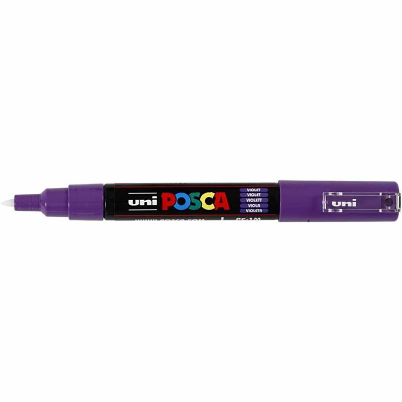 Posca Tusch, nr. PC-1M, streg 0,7 mm, extra-fine, violet, 1 stk.