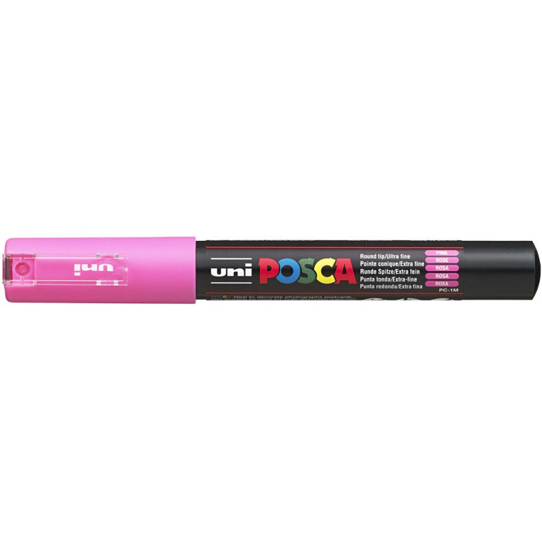 Posca Tusch, nr. PC-1M, streg 0,7 mm, extra-fine, pink, 1 stk.