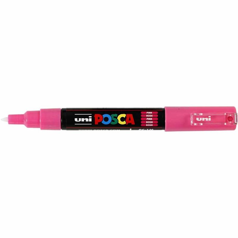 Posca Tusch, nr. PC-1M, streg 0,7 mm, extra-fine, pink, 1 stk.