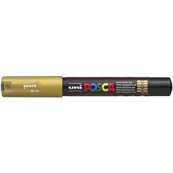 Posca Tusch, nr. PC-1M, streg 0,7 mm, extra-fine, guld, 1 stk.