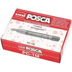 Posca Tusch, nr. PC-1M, streg 0,7 mm, extra-fine, ass. farver, 12 stk./ 1 pk.