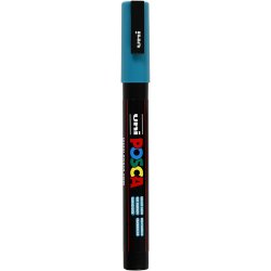 Posca Tusch, nr. PC-3M, streg 0,9-1,3 mm, fine, smaragdgr&oslash;n, 1 stk.
