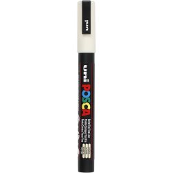Posca Tusch, nr. PC-3M, streg 0,9-1,3 mm, fine, elfenben, 1 stk.