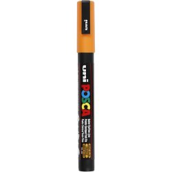 Posca Tusch, nr. PC-3M, streg 0,9-1,3 mm, fine, bright yellow, 1 stk.