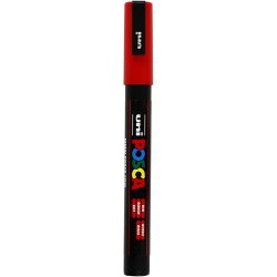 Posca Tusch, nr. PC-3M, streg 0,9-1,3 mm, fine, r&oslash;d, 1 stk.