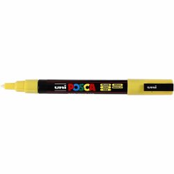 Posca Tusch, nr. PC-3M, streg 0,9-1,3 mm, fine, gul, 1 stk.