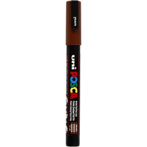 Posca Tusch, nr. PC-3M, streg 0,9-1,3 mm, fine, brun, 1 stk.