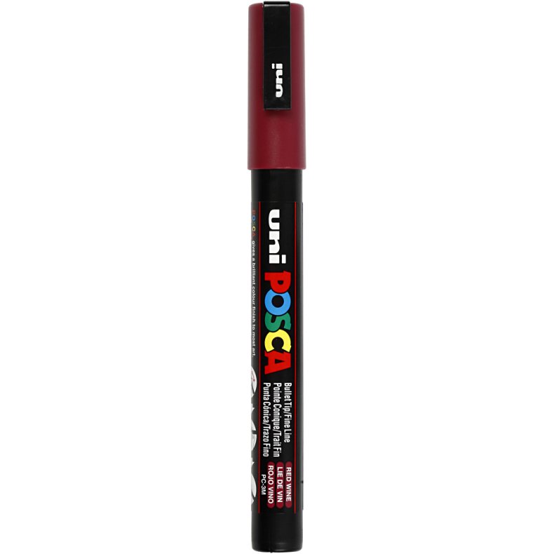 Posca Tusch, streg 0,9-1,3 mm, red wine