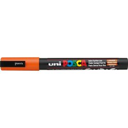 Posca Tusch, nr. PC-3M, streg 0,9-1,3 mm, fine, orange, 1 stk.