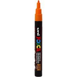 Posca Tusch, nr. PC-3M, streg 0,9-1,3 mm, fine, orange, 1 stk.