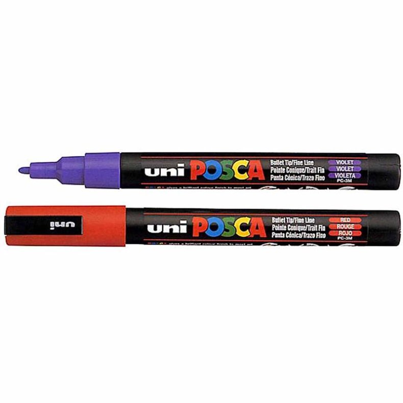 Posca Tusch, nr. PC-3M, streg 0,9-1,3 mm, fine, violet, 1 stk.