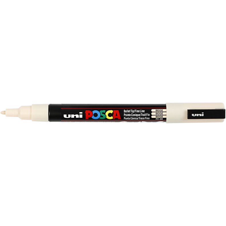Posca Tusch, nr. PC-3M, streg 0,9-1,3 mm, fine, beige, 1 stk.