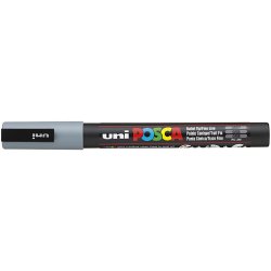 Posca Tusch, nr. PC-3M, streg 0,9-1,3 mm, fine, gr&aring;, 1 stk.