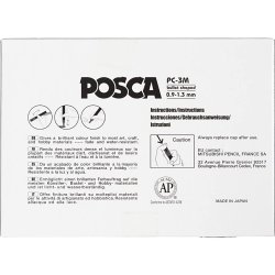 Posca Tusch, nr. PC-3M, streg 0,9-1,3 mm, fine, ass. farver, 12 stk./ 1 pk.