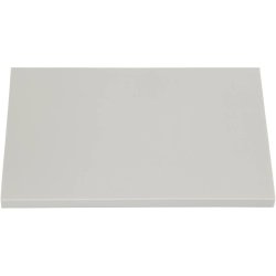 Stempelplade, str. 10x15,5 cm, tykkelse 0,8 cm, lys gr&aring;, 10 stk./ 1 pk.
