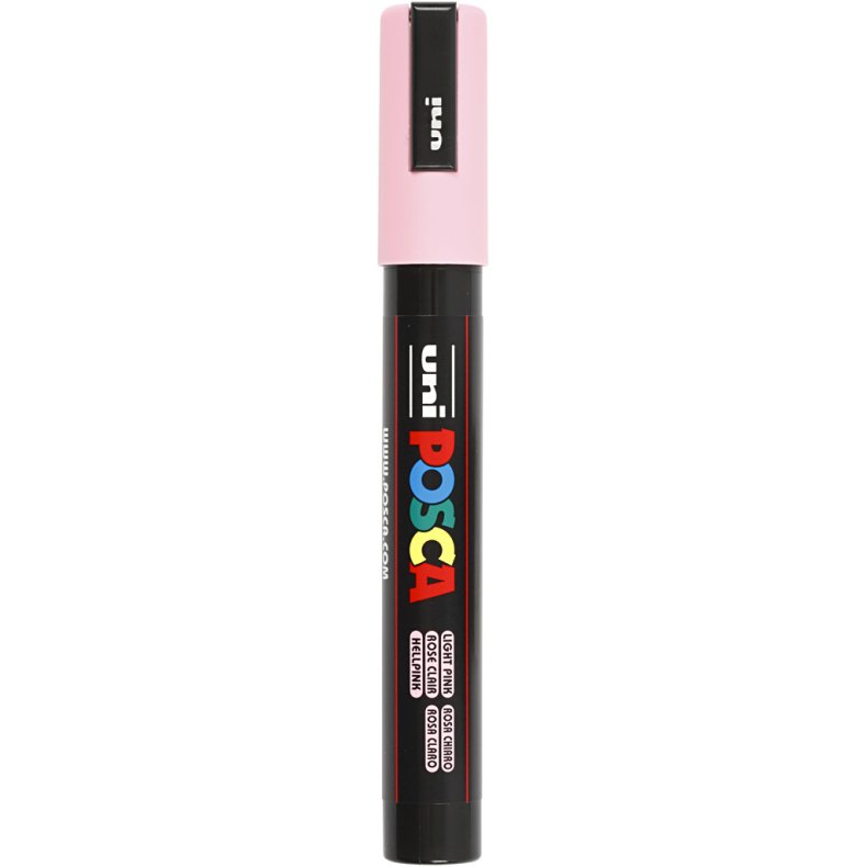 Posca Tusch, streg 2,5 mm, lys pink