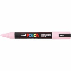 Posca Tusch, nr. PC-5M, streg 2,5 mm, medium, lys pink, 1 stk.