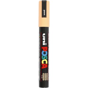 Posca Tusch, nr. PC-5M, streg 2,5 mm, medium, pale orange, 1 stk.