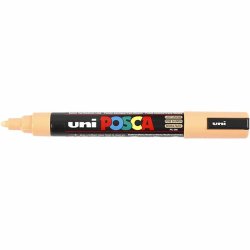 Posca Tusch, nr. PC-5M, streg 2,5 mm, medium, pale orange, 1 stk.